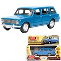Модель 2102-12-BU ваз-2102 12 см, двери, багаж, инер,голубой Технопарк 439-338