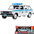 Модель 2104-22PL-POL-SR 2104 Zhiguli 1967 22 см, двери,инерц,ПОЛИЦИЯ Технопарк 439-180