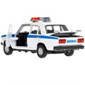 Модель 2107-12SLPOL-WH ВАЗ-2107 ПОЛИЦИЯ, свет-звук, длина 12 см,белый Технопарк  в кор. 139-991