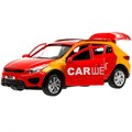 Модель XLINE-12DEL-RD KIA RIO X КАРШЕРИНГ 12 см, двери, багаж, инерц, красный Технопарк в коробке 438-998