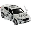 Модель X6-12GRL-WH BMW X6 ДЛЯ ДЕВОЧЕК 12 см, двери, багаж, инер, белый Технопарк в коробке 438-742