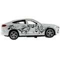 Модель X6-12GRL-WH BMW X6 ДЛЯ ДЕВОЧЕК 12 см, двери, багаж, инер, белый Технопарк в коробке 438-742