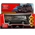 Модель QX80-12-GY INFINITI QX80, длина 12,5 см, двери, багаж, инер, серый Технопарк в коробке /72/ 438-656