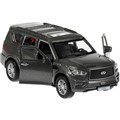 Модель QX80-12-GY INFINITI QX80, длина 12,5 см, двери, багаж, инер, серый Технопарк в коробке /72/ 438-656