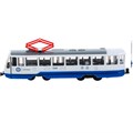 Модель TRAM71403-18SL-BUWH Трамвай белый Технопарк 340-574