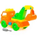 Конструктор-транспорт Автомобиль экскаватор в сетке 73044 П-Е /13/ 523-519