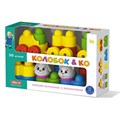 Конструктор Колобок и компания 30 дет.с паровозиком 03024 /4/ 523-782