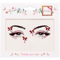 Стразы для лица Сверкающий рубин,17х12 см Т24129 Lukky Fashion 696-117