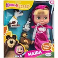 Кукла Карапуз 83033AN23 Маша 25см, озвуч, с 3 друзьями, м/ф Маша и Медведь 908-406