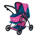 Коляска для куклы 8448-2161 Трансформер BUGGY BOOM розово-синий Amidea 907-172