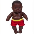 Кукла Карапуз 19 мальчик негритенок 508-791