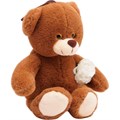 Мишка Топотыж с белой розой шарики мелк. мотор. 21/29 см 016521S-212 145-977