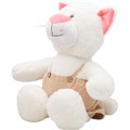 Кошка Глория 37/53 см в большом бежевом комбинезоне 0915537S-69 146-021