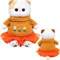 Ли-Ли Кошечка в трикотажном платье с оборкой LK27-170 146-233