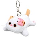 Ли-Ли Кошечка с бантиком лежачая, игрушка с кольцом, 11 см LKta-001 146-197