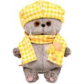 Басик BABY в берете и шарфе в клетку BB-146 146-402