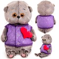 Басик BABY в дутом жилете с сердечком BB-123 946-481