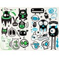 Набор для творчества Переводные тату Монстры 2 листа MultiArt TATTOO-MONSTERS-MA 993-028