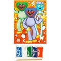 Набор для творчества Аппликация из песка монстры-зубастики MULTIART SAND-HAC 988-259