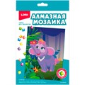 Набор для творчества Алмазная мозаика 15*20 детская (неполное заполнение) Слонёнок Амк-015 LORI 989-639