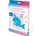 Набор для творчества Алмазная фигурка с магнитом и ленточкой. Яркий нарвал 08279 993-313