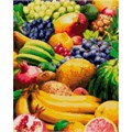 Набор для творчества Алмазная мозаика 40*50 см полное заполнение Сочные фрукты Ам-135 LORI 993-218