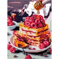 Набор для творчества Алмазная мозаика 30*40 см частичное заполнение Медовый десерт Ам-037 LORI 983-311