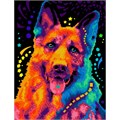 Набор для творчества Алмазная мозаика 30*40 см частичное заполнение Яркая овчарка Ам-017 LORI 983-305