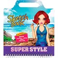 Блокнот с трафаретами и наклейками Superstyle 200*220мм. 4 дизайна 89636 897-713