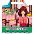 Блокнот с трафаретами и наклейками Superstyle 200*220мм. 4 дизайна 89636 897-713