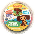 Набор для творчества Кинетический песок Чебурашка с формочками в ведре, синий, 500 MultiArt KINET500-122123 983-291