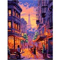 Набор Для Творчества Картина по номерам 28,5*38 см Вечерний город Кпн-350 Lori 983-249