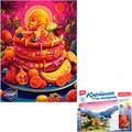 Набор Для Творчества Картина по номерам на картоне 28,5*38 см Фруктовый торт Кпн-293 Lori 993-226