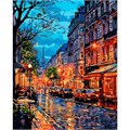 Набор Для Творчества Картина по номерам на картоне 40*50 см Вечерняя улица Кпн-364 Lori 983-337
