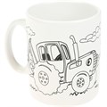 Набор для творчества Кружка для росписи СИНИЙ ТРАКТОР МУЛЬТИ АРТ MUG-ST 987-915