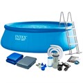 Бассейн  EASY SET  457х107см+лестница+настил+тент-насос 220в. от 6лет  26166 275-081