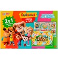 Игра настольная Умка Азбука и счёт.Ходилка 2 в 1.Барбоскины 4650250518396 834-124