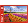 Пазл 1500 Тюльпановое поле и мельница ГИ1500-2643 /12/ 834-273