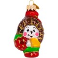 Елочное украшение Ёжик с клубникой h-10 см ФУ-568/1 150-889