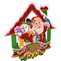 Панно Дед Мороз и Снеговик 29х26см картон FG240519120Q 151-925