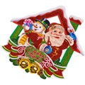 Панно Дед Мороз и Снеговик 29х26см картон FG240519120Q 151-925