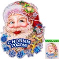 Панно Дед Мороз 34х25см картон FG240519118Q 151-924