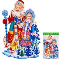 Панно Дед Мороз и Снегурочка 46,5х26,5см картон FG240519116Q 151-923