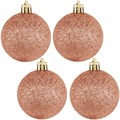 Елочный набор Шары роз., бордо, беж. 6 см 12шт. в кор. E-PT48412A СТОК 151-918