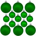 Елочный набор Шары зеленый 4-5-6 см 23шт. в кор. E-48606GN 151-910
