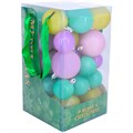 Елочный набор Шары разноцвет. пастель. 4см и 8см 38шт в кор. FG240519077Q 151-901