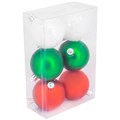 Елочный набор Шары белый, красный, зеленый 6см 6шт. в кор. FG240519081Q 151-903