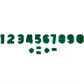 Набор цифр и знаков (Н=2,5см, 52 шт.) 858 /16уп/ 110-257