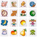 Лото для малышей Крошки 4 карточки, 24 фишки Baby Toys 05612 810-531