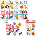 Лото для малышей Зверята 4 карточки, 24 фишки Baby Toys 05613 810-414